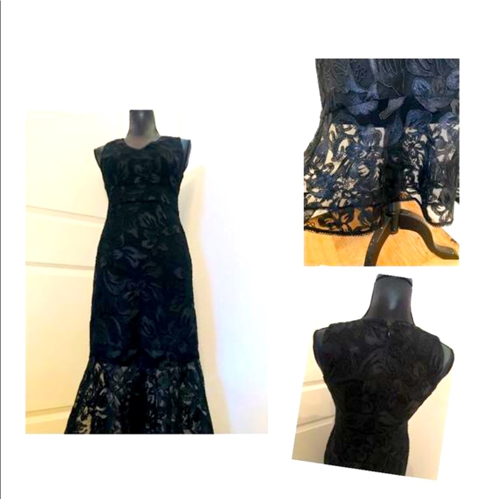 Rachel Roy Fitted Hibiscus patterned Dress